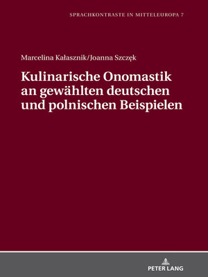 cover image of Kulinarische Onomastik an gewählten deutschen und polnischen Beispielen